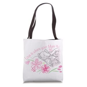 disney the aristocats love is where your mum is mother’s day tote bag