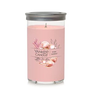 yankee candle pink sands™ signature medium pillar candle, 14.25oz