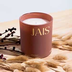 Bjerg Candles- Premium and Contemporary Scented Soy Wax Candle 8.11 oz (Bjerg Jais - Rose & Oud Scent)