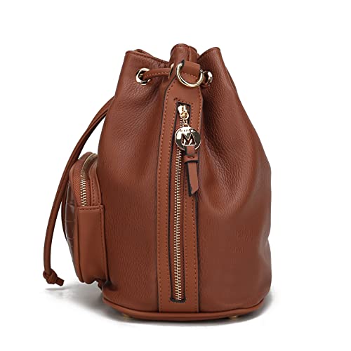 MKF Collection Crossbody Bucket Shoulder Bag for Women Handbag Purse