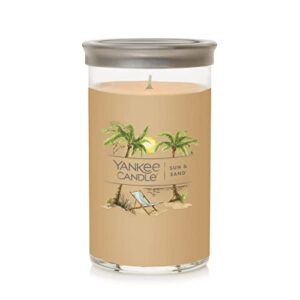 yankee candle sun & sand® signature medium pillar candle, 14.25oz