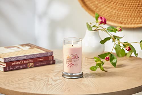 Yankee Candle Pink Cherry & Vanilla Signature Medium Pillar Candle, 14.25oz