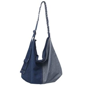 yohora shoulder bag for women denim crossbody bag casual lightweight shopper handbag for teen girls