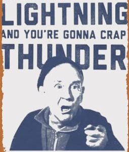 Metal sign - Rocky Balboa Quote Mickey Eat Lighting and Crap Thunder Cool Movie Poster Bar Wall Decor 8 X 12 Inch