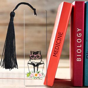 Persian Cat Book Markers for Women Inspirational, Funny Persian Cat Bookmark, for Persian Cat Lover Owner Girl, Bookworm Friends Sister Female Gifts