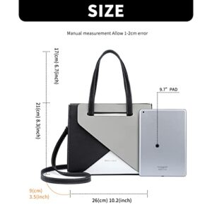 MISS LULU Fashion Purses and Handbags for Women, Ladies Top Handle Bags Pu Leather Shoulder Handbag Satchel Tote Bag Crossbody Satchel Purse