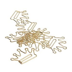 100Pcs Crown Shape Paper Clips Gold Creative Bookmarks Note Clip Marking Document Organizing Clip Stationery Supplies(#1)