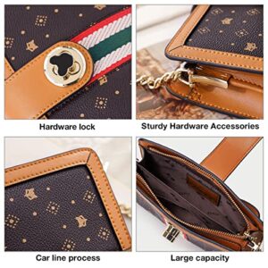 PVC Faux Leather Crossbody Bag for Women Large Capacity Satchel Purses for ladies Top Handle Shoulder Signature Handbags Shoulder bags