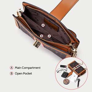 PVC Faux Leather Crossbody Bag for Women Large Capacity Satchel Purses for ladies Top Handle Shoulder Signature Handbags Shoulder bags