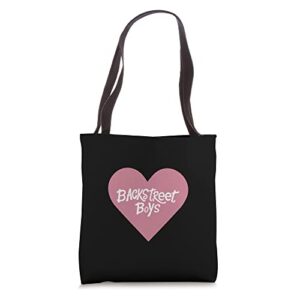 backstreet boys – pink heart logo valentine’s day black tote bag