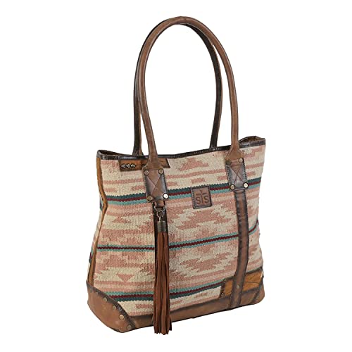 STS Ranchwear Women's Western Style Aztec Pattern Palomino Serape Shoulder Tote Handbag with Concealed Carry Pocket