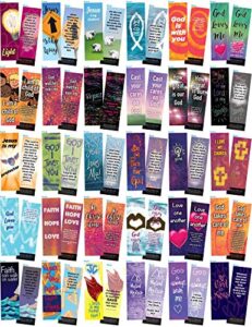 bookmark scripture cards – 120 children and youth bible verse bookmarks box set | popular, encouraging verses, useful handouts for faith building and sunday school, bulk religious bookmarks