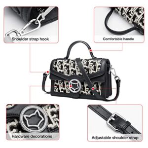 Small Crossbody Bags for Women Vegan Fashion Shoulder Bag Flap Handbag Casual Top Handle Purse