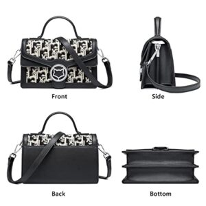 Small Crossbody Bags for Women Vegan Fashion Shoulder Bag Flap Handbag Casual Top Handle Purse