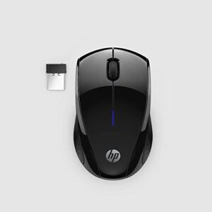 hp x3000 g2 wireless mouse – ambidextrous 3-button control, & scroll wheel – multi-surface technology, 1600 dpi optical sensor – win, chrome, mac os – up to 15-month battery life (‎28y30aa#aba, black)