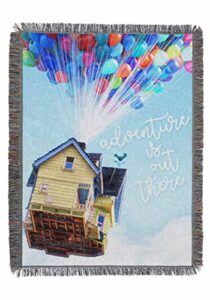 northwest woven tapestry throw blanket, 48″ x 60″, up watercolor adventure