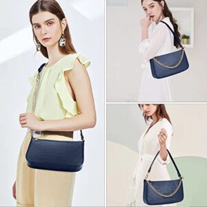 Clutch Purses Shoulder Bag for Women Womens Crossbody Clutch Purses 90s Y2k Bags with Long Strap and Top Zipper Closure