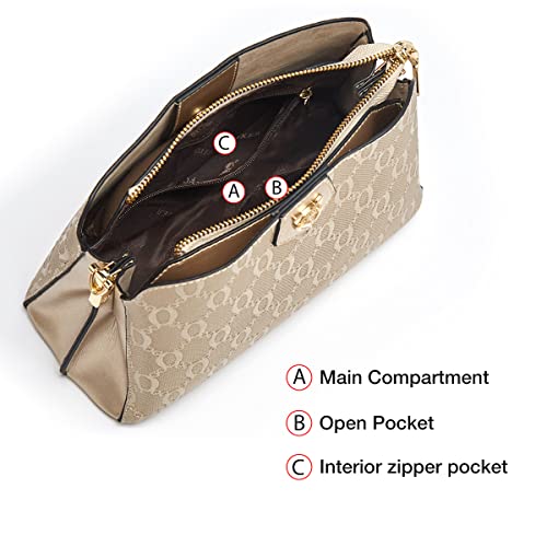 FOXLOVER Small Cowhide Leather Crossbody Bags for Women with Adjustable Strap Cute Trendy Shoulder Purse Large Capacity Commute Handbag