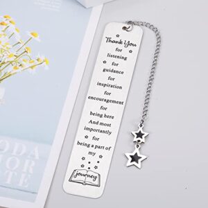 Thank You Gift Bookmark for Mentor Boss Supervisor Teachers Leaving Going Away Retirement Gifts for Colleague Coworker Appreciation Gift for Coach Christmas Birthday Present for Mom Dad Women Men