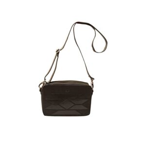 sts ranchwear compact leather kai collection adjustable shoulder strap crossbody bag, black