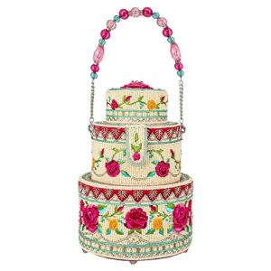 mary frances womens mary frances icing on the cake top handle handbag, multi, one size us