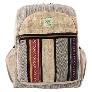 large hemp backpack, hippie backpack, trekking backpack, traveling backpack, nepali backpack, himalayan backpackge (bg-013-lrg)