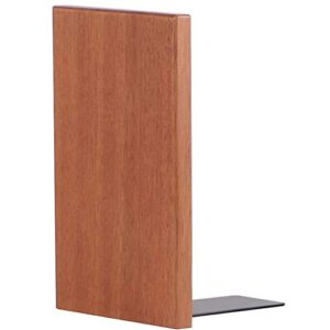 muso wood Sapele Bookends, 7.1"x4.7", Wooden Book End for Shelves, Office Desk Book Stand (1 Pair)