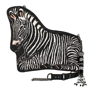 mary frances roam crossbody zebra handbag, multi