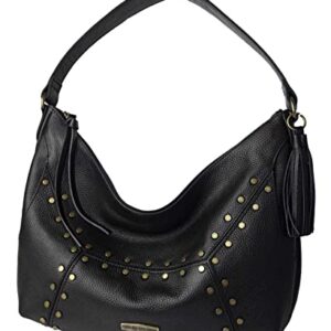 Harley-Davidson Women's Midnight Rider Genuine Leather HOBO Purse - Black