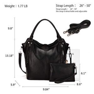 KL928 Purses and Handbags for Women Shoulder Bag, Z-Black