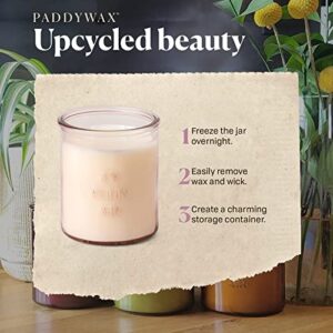 Paddywax Firefly Candle Co. En Plein Air Scented Candles with Soy Wax Blend and Reusable Glass Jar for Home Fragrance and Aromatherapy - 10 Ounce, Grapefruit Mangosteen, Blush Pink