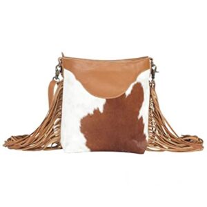 Myra Bag Women's Raw Umber Hand Tooled Crossbody Brown One Size