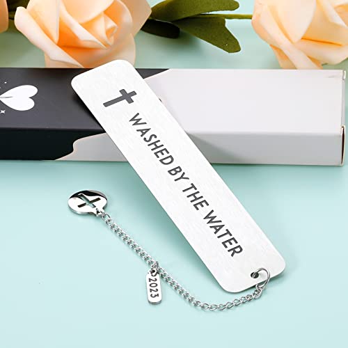 Baptism Gifts for Teen Girls Boys Stocking Suffers Religious Bookmark Gift for First Communion Gifts for Goddaughter Godson Godchild Baby Adult 2023 Baptism Gifts for Women Men Friends Catholic Gifts