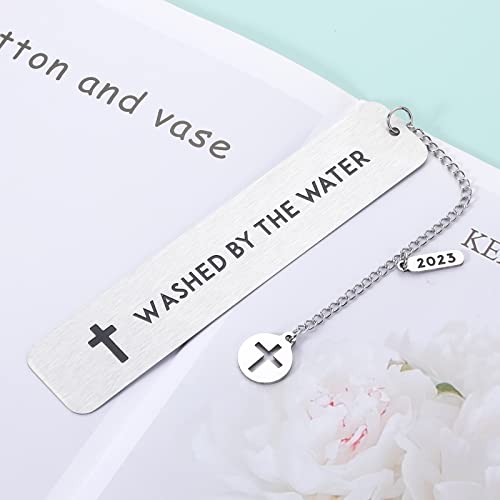 Baptism Gifts for Teen Girls Boys Stocking Suffers Religious Bookmark Gift for First Communion Gifts for Goddaughter Godson Godchild Baby Adult 2023 Baptism Gifts for Women Men Friends Catholic Gifts