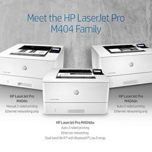 HP LaserJet Pro M404n Monochrome Printer with built-in Ethernet (W1A52A)