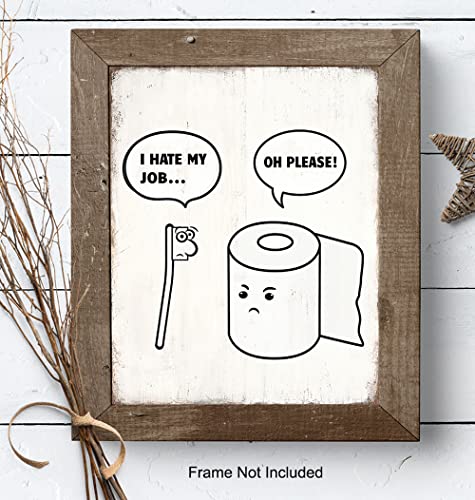 Rustic Bathroom Decor Funny Bathroom Decor - Bathroom Wall Art - Bathroom Pictures - Bath Wall Decor - Restroom Sign - Bathroom Sign - Bathroom Wall Decor - Cute Bathroom Accessories - Powder Room Art