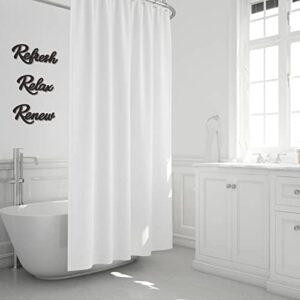 KOYILTD 3 Pieces Bathroom Decor Wooden Bathroom Sign Relax Renew Refresh Sign (black)