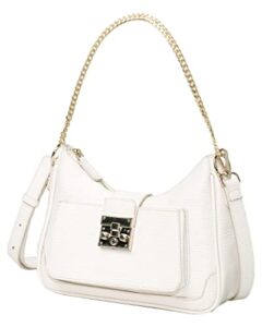 annaspeak crossbody bag for women purse handbag leather shoulder bag with 2 straps pockets hobo clutch for travel, black