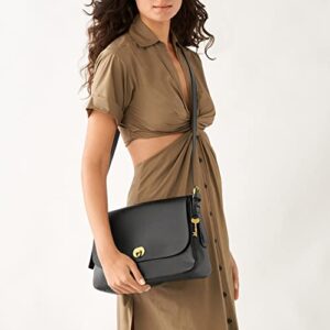 Fossil Women's Harper Eco-Leather Large Flap Crossbody Purse Handbag