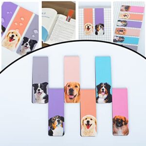 12Pcs Cat and Dog Magnetic Bookmark Pet Magnetic Page Clip Cat Dog Bookmark Magnet Page Marker Assorted Pet Bookmark for Women Men Book Lover Reader Student Teacher School Home Office Reading Supplies