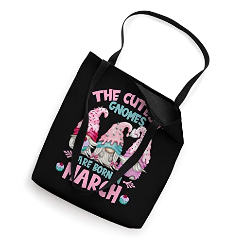 Three Birthday Gnomes For Women Who Are Born In March Tote Bag