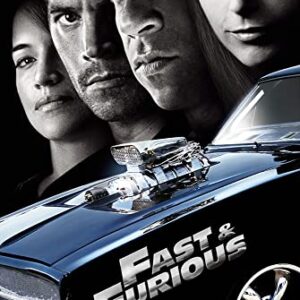 Fast & Furious 4 - Movie Poster (The Cast & Dodge Charger - Vin Diesel, Paul Walker...) (Size: 24" x 36")