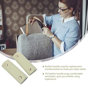 VALICLUD Ornament Tote 2pcs Leather Purse Handle wrap Grip Purse Handles Luggage Handle for Bag Making Handbag Duffel Bag Hand Protector Handle Cover Olive Green Backpack Tote