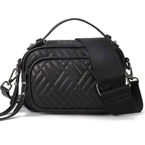 small crossbody purses for women pu leather quilted cross body bag and satchel handbags with top handle