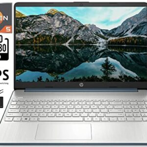 2022 Newest HP 15.6'' FHD IPS Laptop Computer, AMD Hexa-Core Ryzen 5 5500U (up to 4.0GHz, Beat i7-10710U), 16GB RAM, 256GB PCIe SSD,USB-C,HDMI, Wi-Fi, Webcam, Upto 9.5 Hours, Windows 11+ Ext. Cables