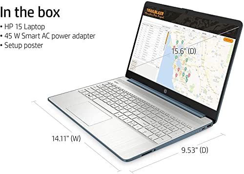 2022 Newest HP 15.6'' FHD IPS Laptop Computer, AMD Hexa-Core Ryzen 5 5500U (up to 4.0GHz, Beat i7-10710U), 16GB RAM, 256GB PCIe SSD,USB-C,HDMI, Wi-Fi, Webcam, Upto 9.5 Hours, Windows 11+ Ext. Cables