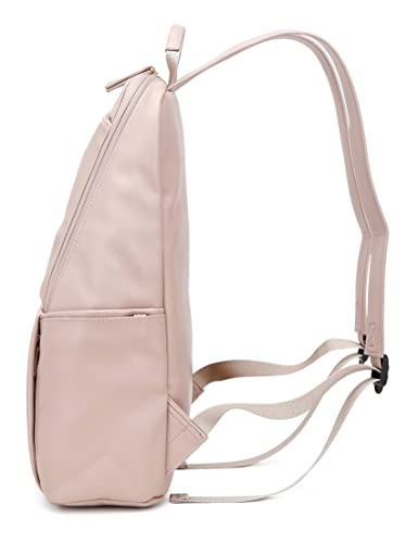 Kah&Kee Feaux Leather Backpack Purse for Women Casual Travel Fashion Daypack (Tan Pink)