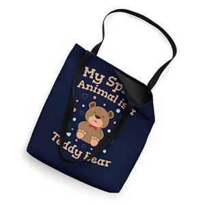 Teddy Bear Women Girls Cute Stuffed Toy Tote Bag