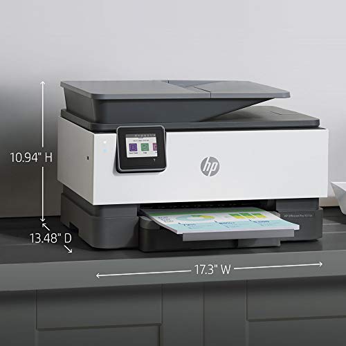 HP OfficeJet Pro 9015e Wireless Color All-in-One Printer with 6 Months Free Ink (1G5L3A) (Renewed Premium)