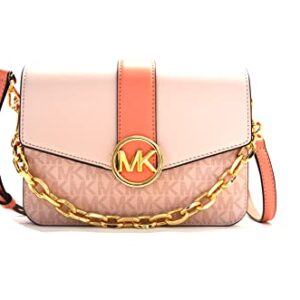 Michael Kors Carmen Small Flap Shoulder Crossbody Bag Sherbert